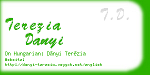 terezia danyi business card