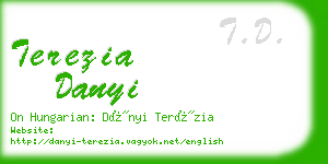 terezia danyi business card